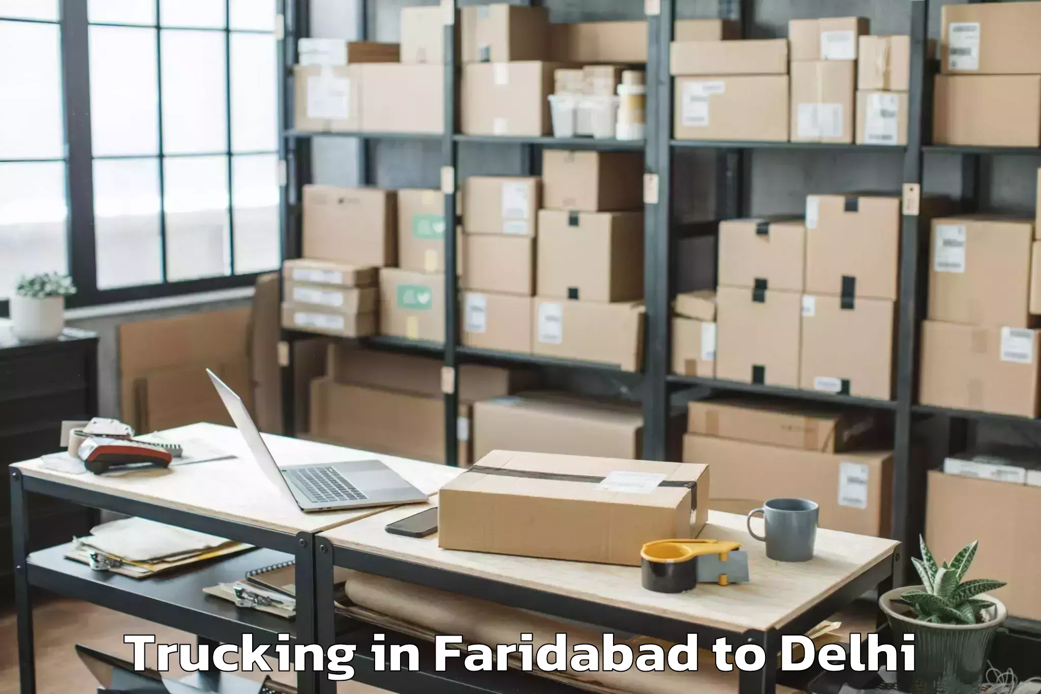 Reliable Faridabad to Saraswati Vihar Trucking